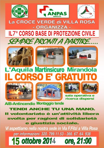 Corso di Protezione Civile 2014